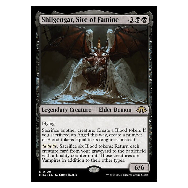 Mtg: Mh3 - 109 - Shilgengar, Sire Of Famine [foil]