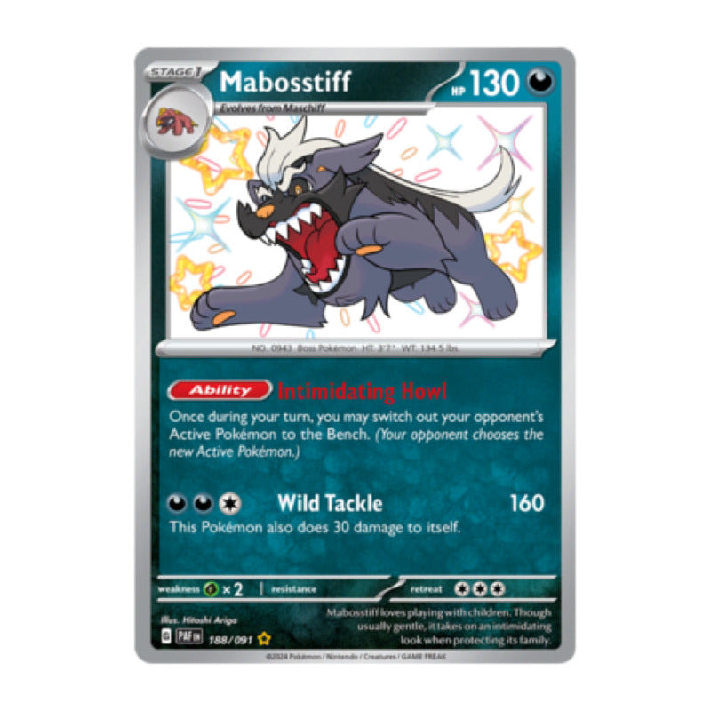 Paldean Fates - 188/091 - Mabosstiff (shiny)