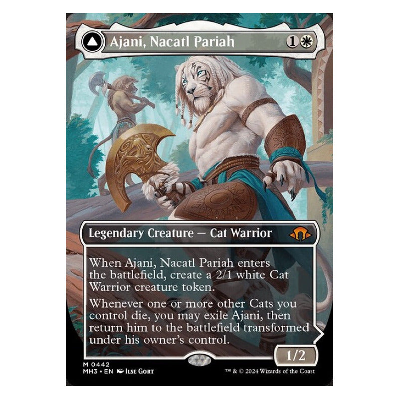 Mtg: Mh3 - 442 - Ajani, Nacatl Pariah // Ajani, [borderless]