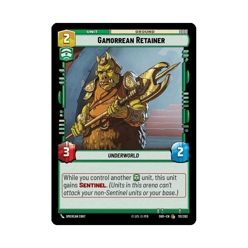 Star Wars Tcg: Sotg - 112/262 - Gamorrean Retainer [foil]