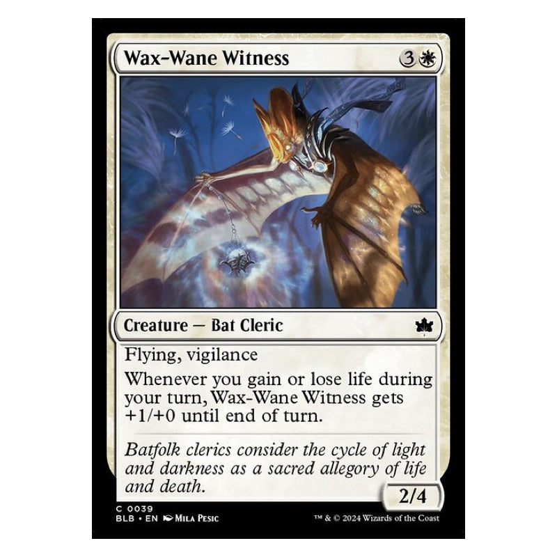 Mtg: Bloomburrow - 039 - Wax-wane Witness [foil]