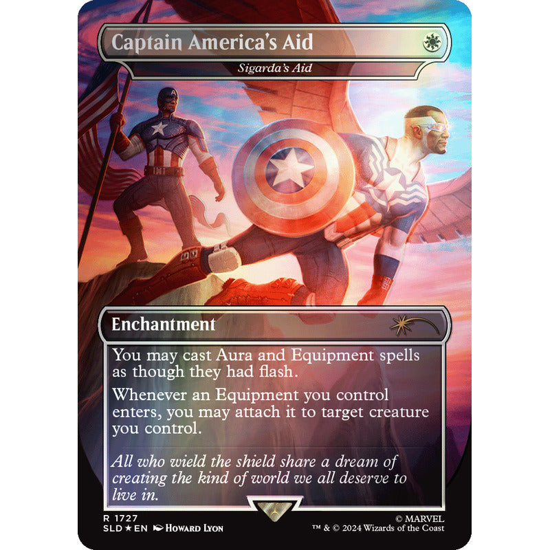 Mtg: Secret Lair Marvel - Captain America [foil]