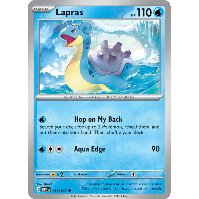 Pokémon Tcg: 151 - 131/165 - Lapras