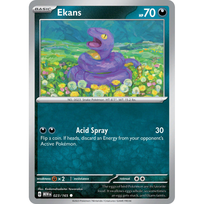 Pokémon Tcg: 151 - 023/165 - Ekans