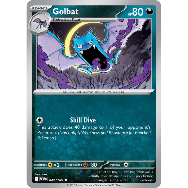 Pokémon Tcg: 151 - 042/165 - Golbat