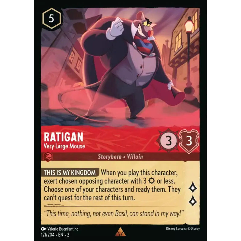 Lorcana: Rotf - 121/216 - Ratigan - Very Large Mouse