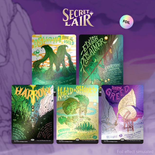 MTG Secret Lair - Garden Buds Rainbow Foil