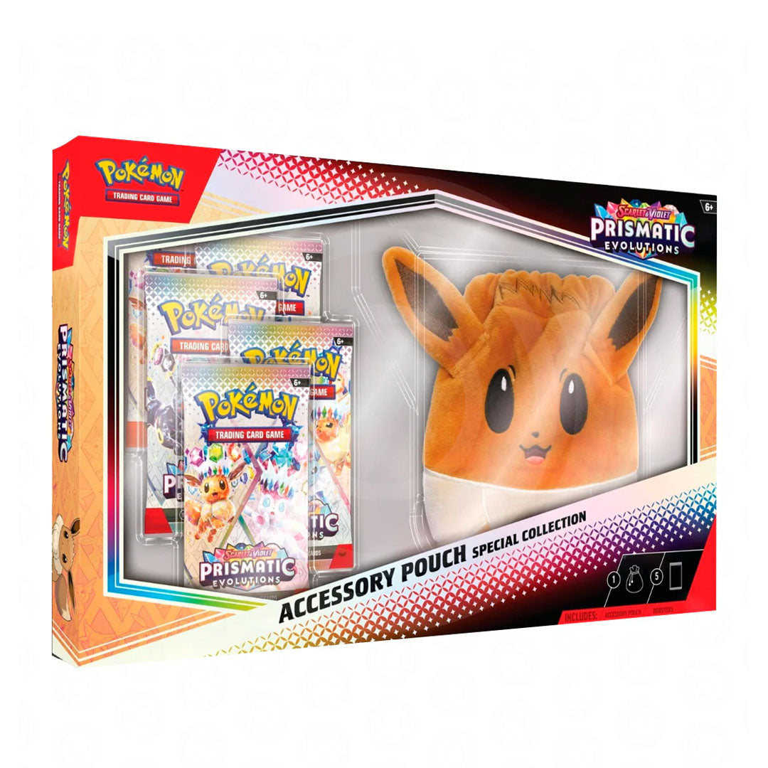 (PREVENTA) Eevee Accessory Pouch Special Collection Prismatic Evolutions - INGLÉS (APARTADO LEER DESCRIPCION)