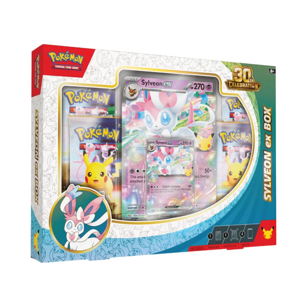 (PREVENTA) Pokémon TCG - 30th Celebration - Sylveon EX Box (LIMITADO A 1 - LEER DESCRIPCIÓN)