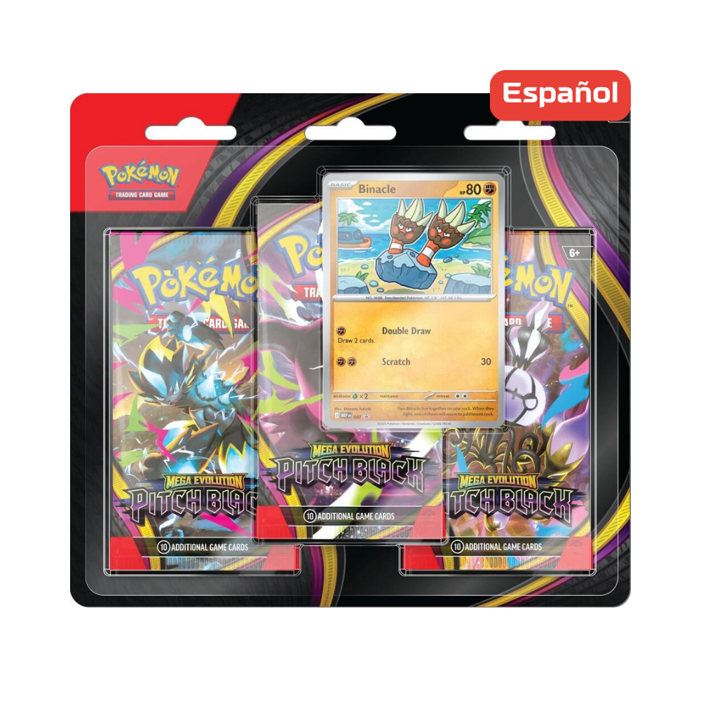 Pokémon TCG - Pitch Black - 3-Pack Blister - Español