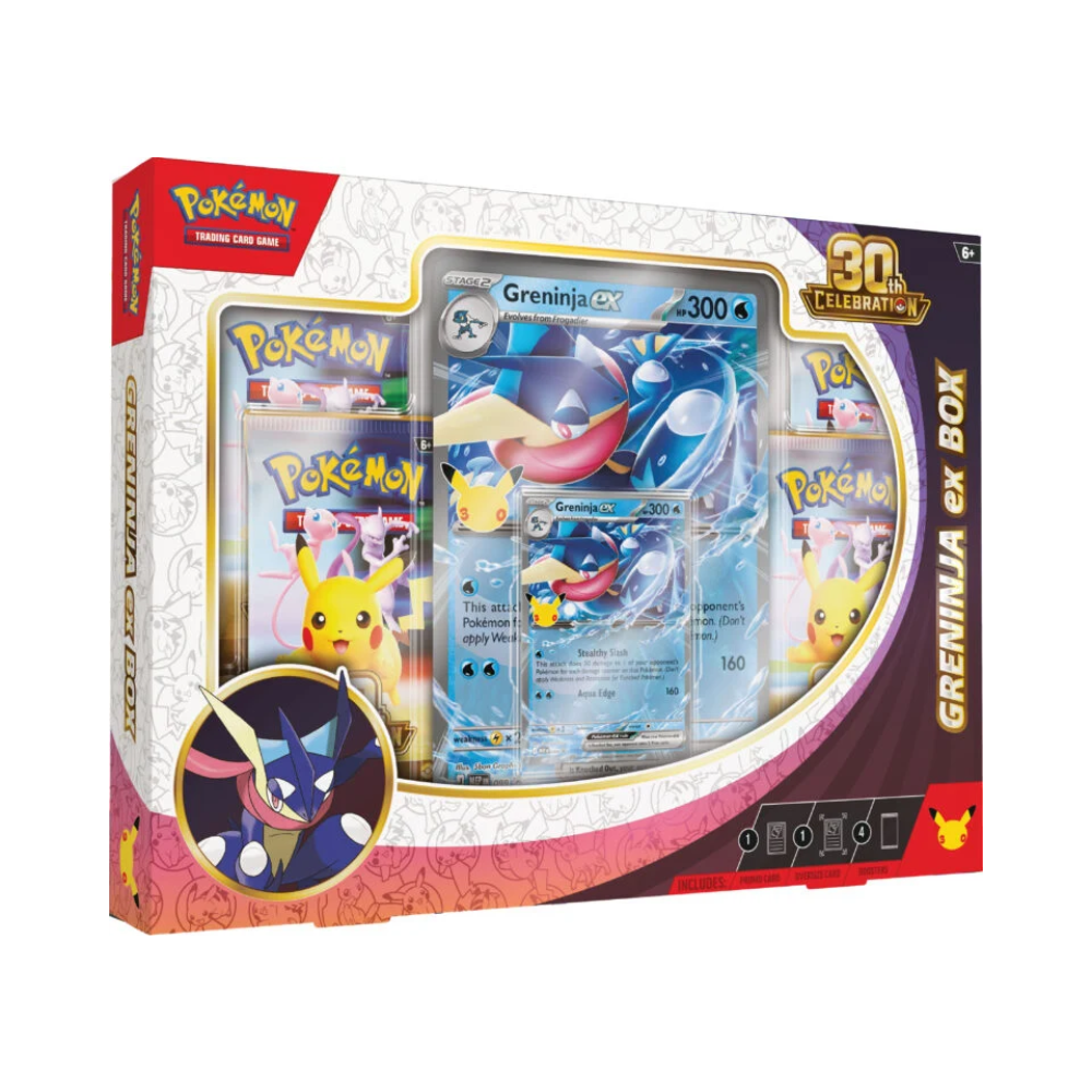 (PREVENTA) Pokémon TCG - 30th Celebration - Greninja EX Box (LIMITADO A 1 - LEER DESCRIPCIÓN)