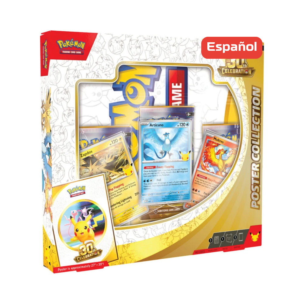 (PREVENTA) Pokémon TCG - 30th Celebration Poster Collection - Español (LEER DESCRIPCIÓN)