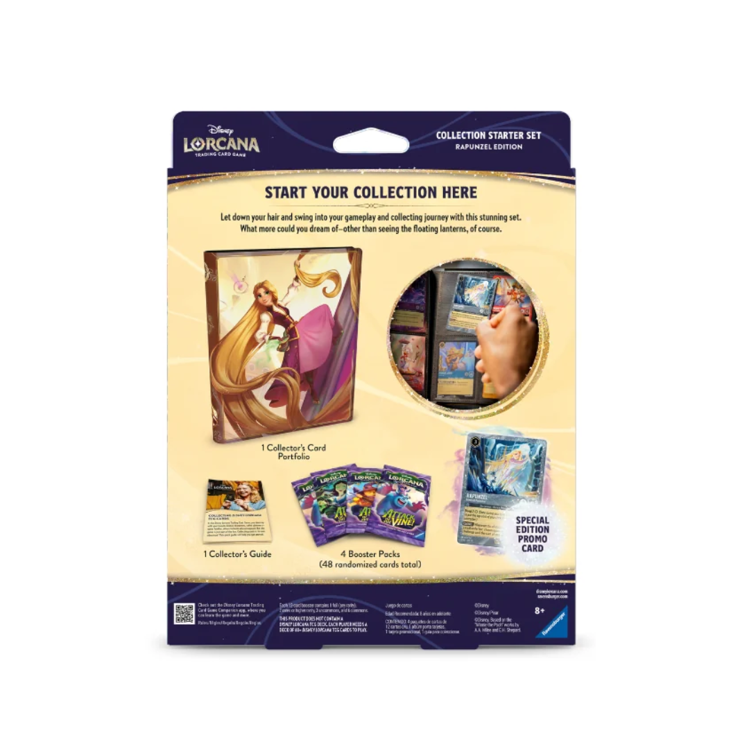 (APARTADO) Lorcana Disney TCG - Attack Of The Vine [Set 13] - Collection Starter Set - Rapunzel Edition - Inglés (LEER DESCRIPCIÓN)