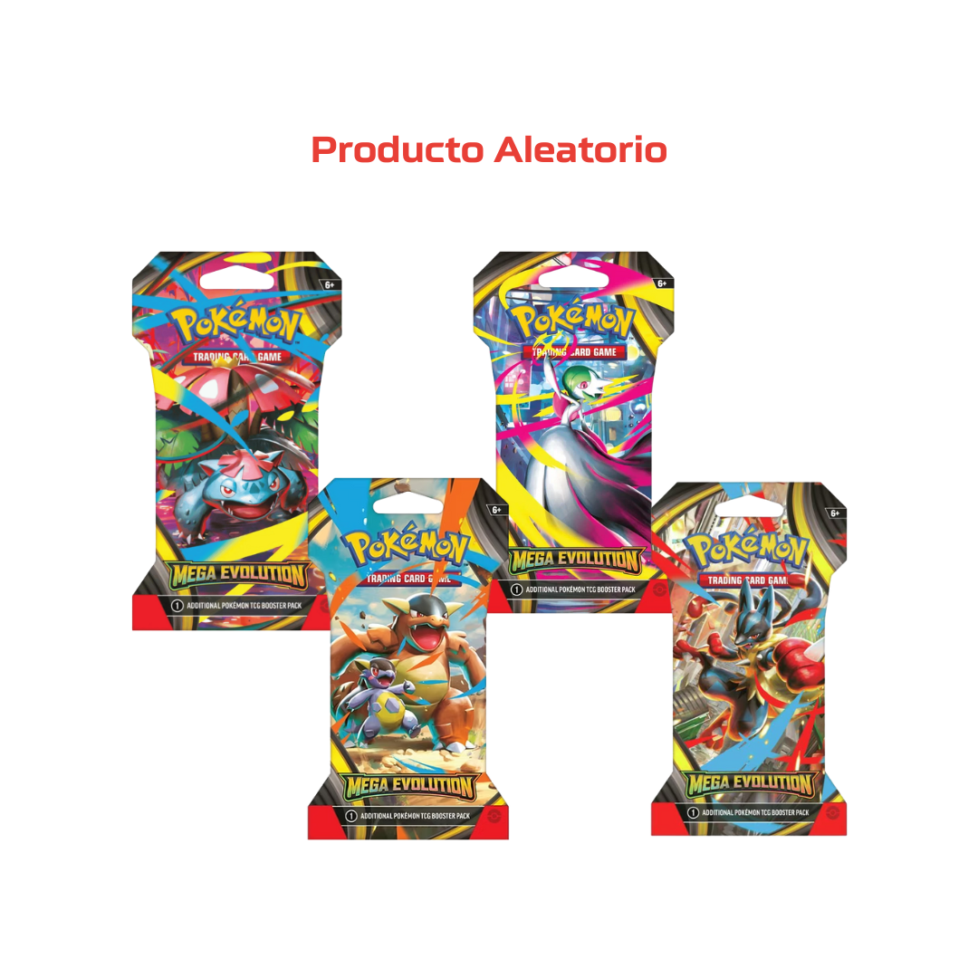 (VENTA ANTICIPADA) Pokémon TCG: Mega Evolution - Sleeved Booster Aleatorio (PAGO COMPLETO - LEER DESCRIPCION)