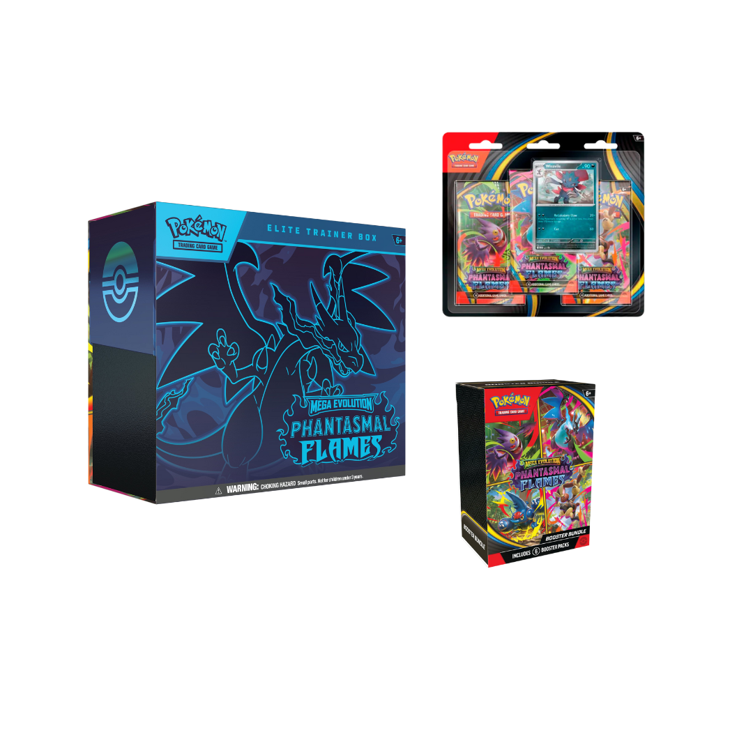 (VENTA ANTICIPADA) Combo Phantasmal Flames - ETB Bundle Blister - Español (LEER DESCRIPCION)