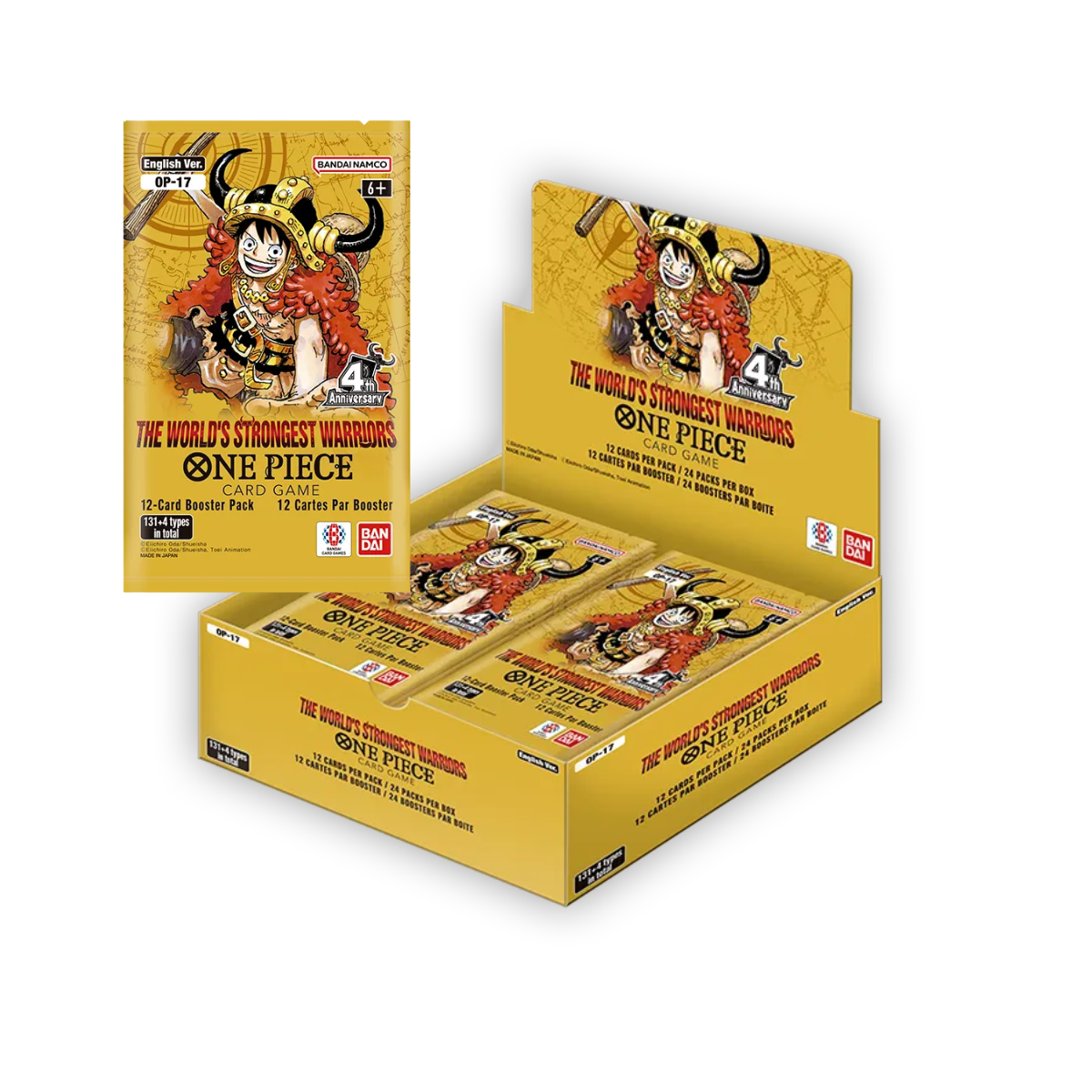 (PREVENTA) One Piece TCG - The World's Strongest Warriors [OP-17] - Booster Display - Inglés (LIMITADO A 2 - LEER DESCRIPCIÓN)