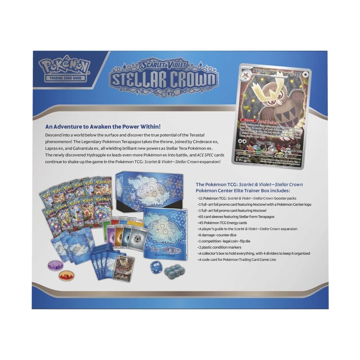 (PREVENTA) Stellar Crown - Pokemon Center - Elite Trainer Box (APARTADO LEER DESCRIPCION)