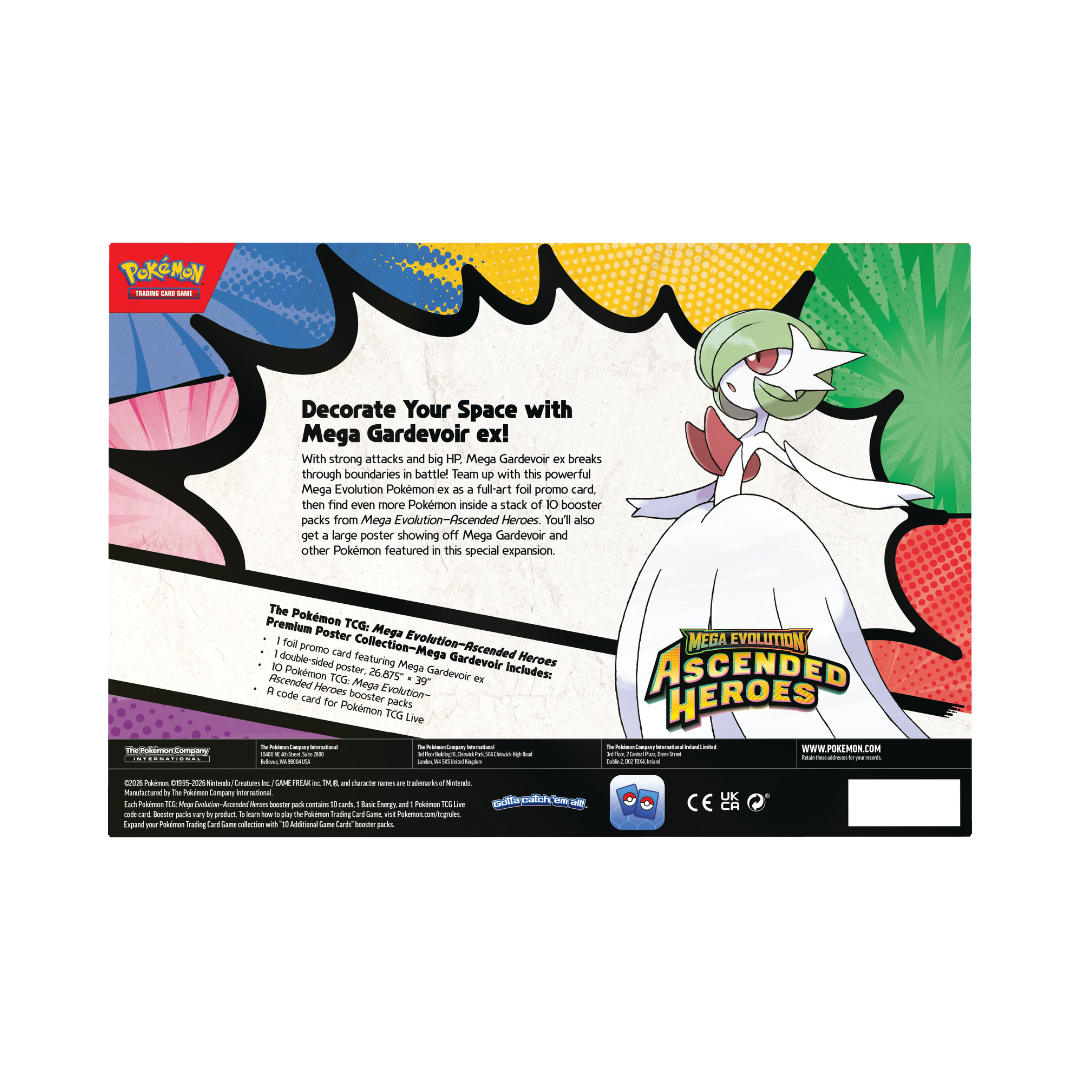 (PREVENTA) Pokémon TCG - Ascended Heroes - Premium Poster Collection - Mega Gardevoir (APARTADO - LEER DESCRIPCION)