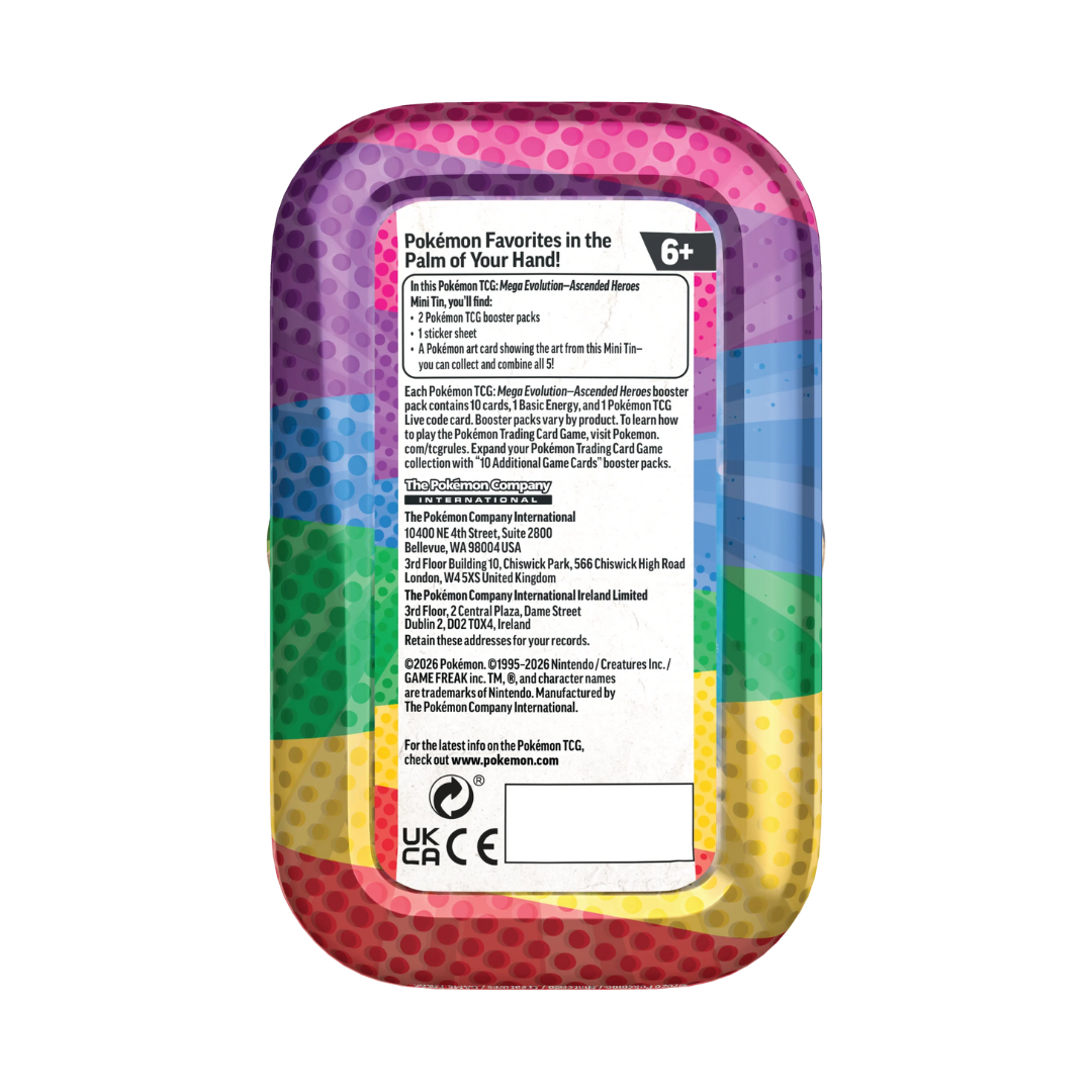 (PREVENTA) Pokémon TCG - Ascended Heroes - Mini Tin Display (20 sobres) (APARTADO - LEER DESCRIPCION)