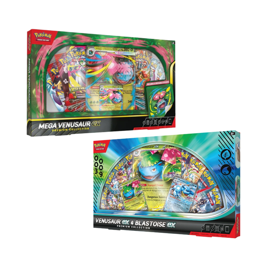 COMBO Collection EX (18 sobres) - Pokémon TCG - Mega Venasaur EX Venasaur EX Blastoise EX