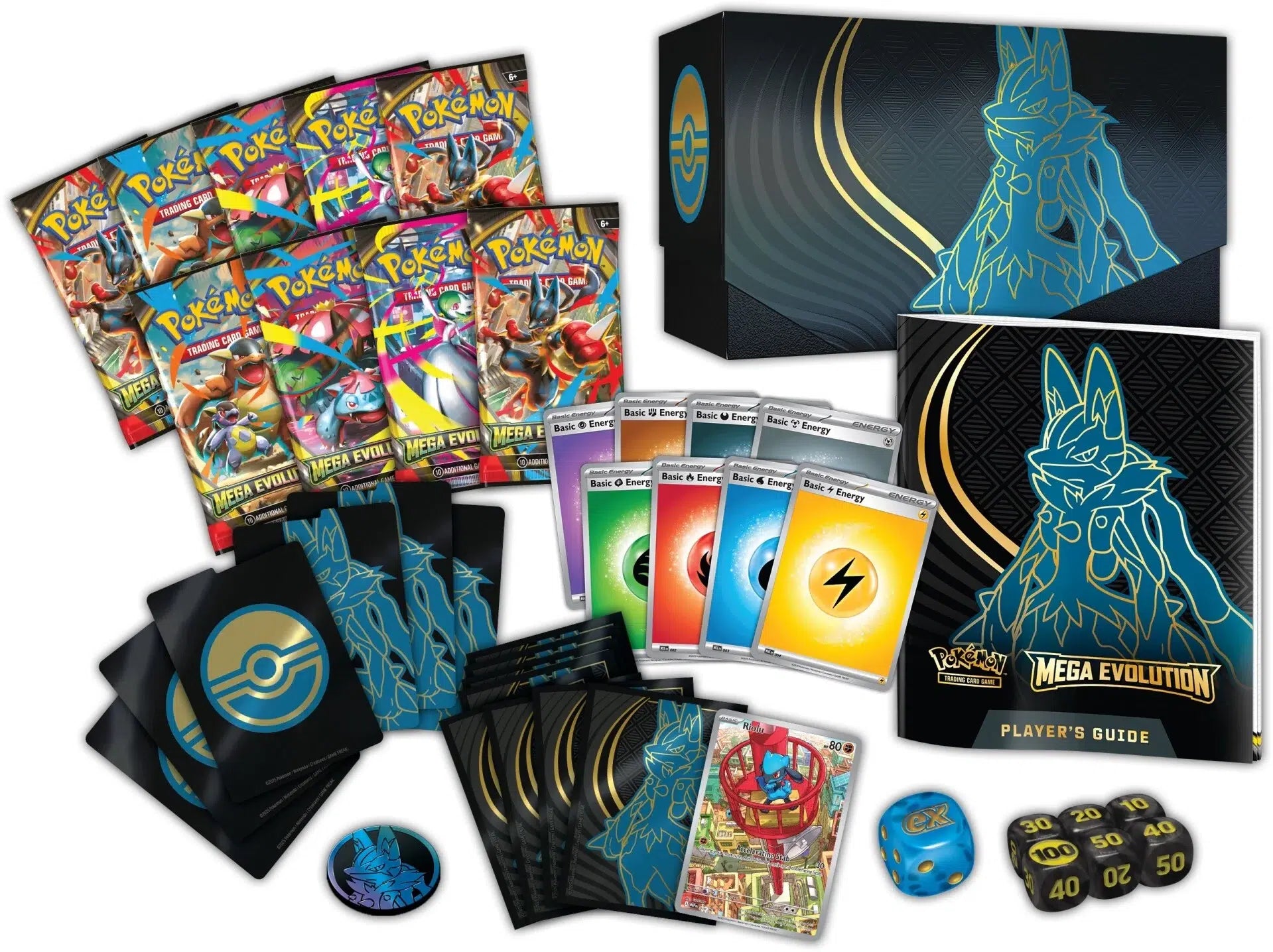 (PREVENTA) Pokémon TCG: Mega Evolution - Elite Trainer Box Lucario (APARTADO: LEER DESCRIPCION)