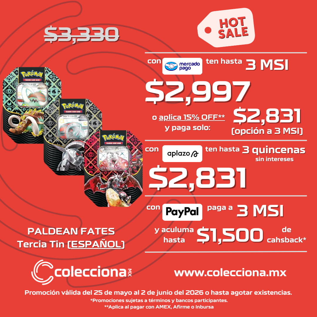 COMBO Paldean Fate x3 Tin (ESPAÑOL)