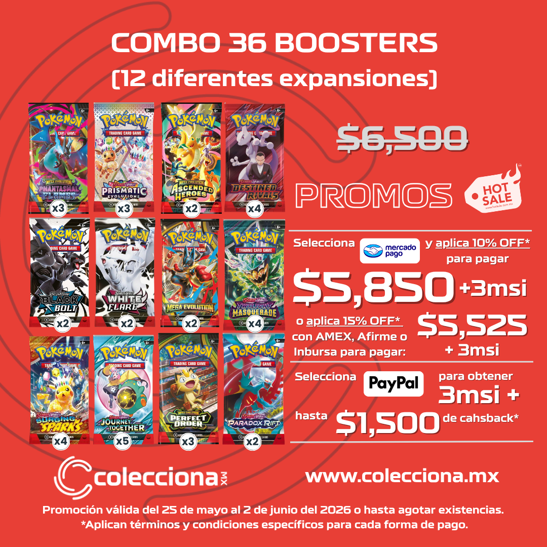 Premium Booster Combo - Pokemon TCG de 12 expansiones diferentes - 36 sobres - Inglés