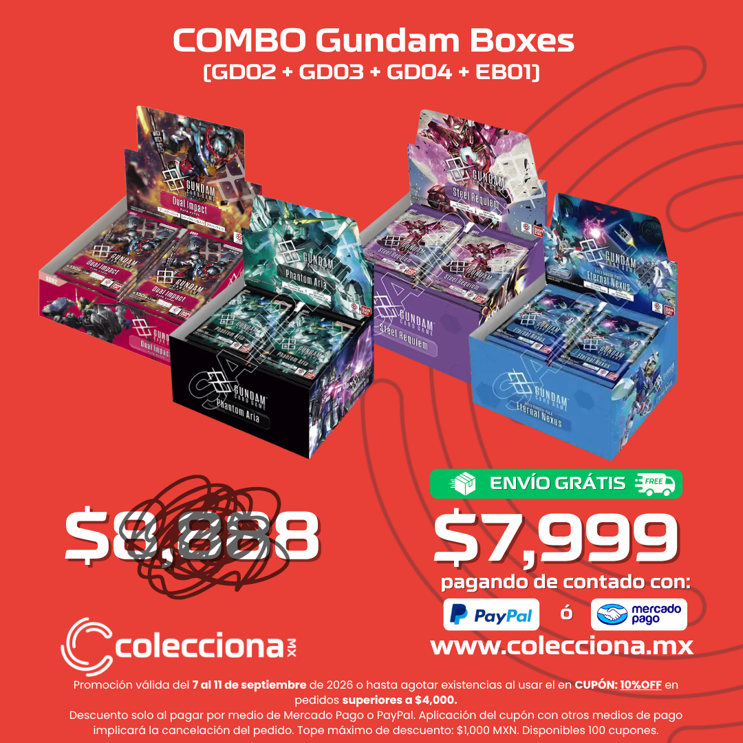 COMBO - Gundam TCG - Booster box GD02 + GD03 + GD04 + EB01