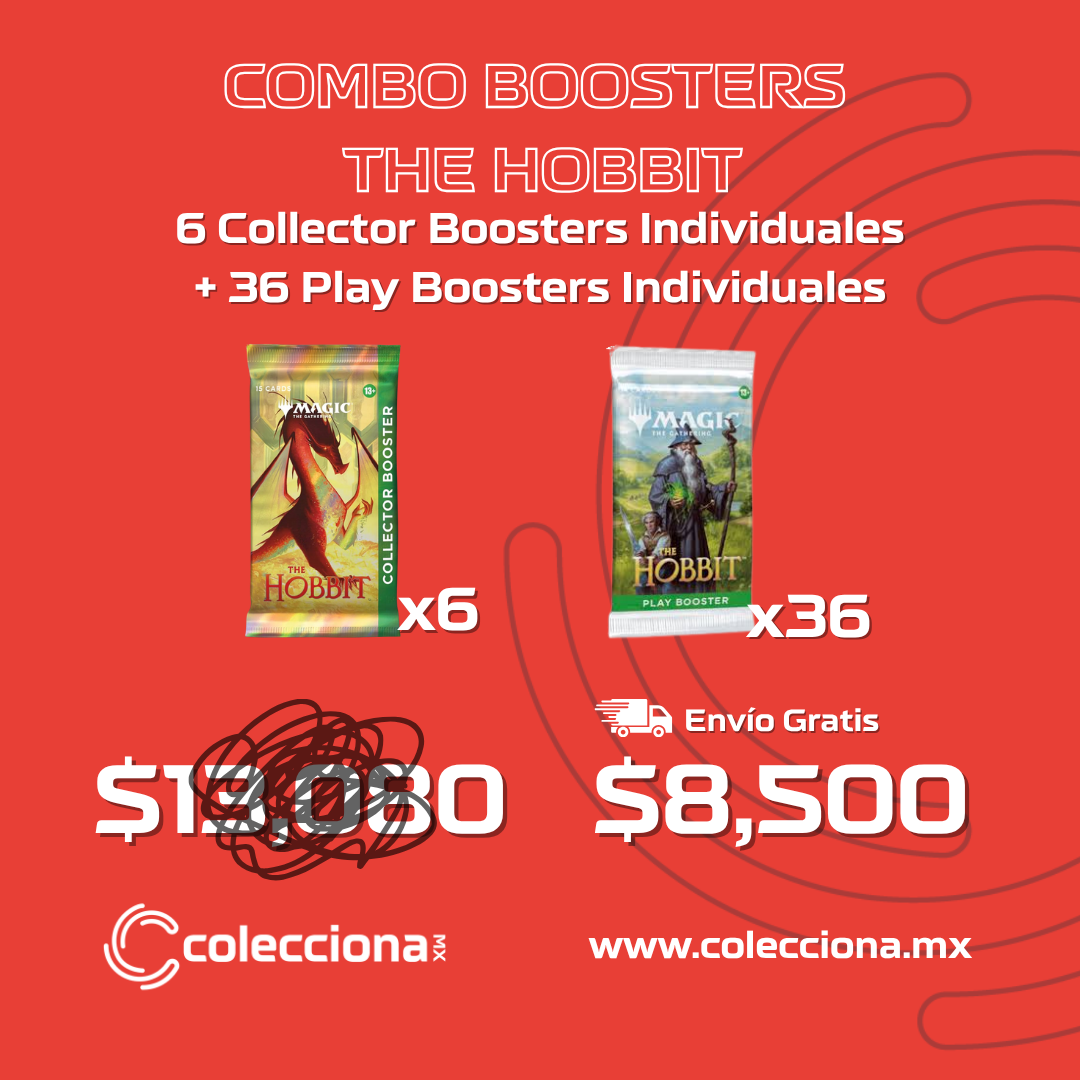 COMBO - Magic: The Gathering - The Hobbit - 6 Collector boosters individuales + 36 Play boosters individuales