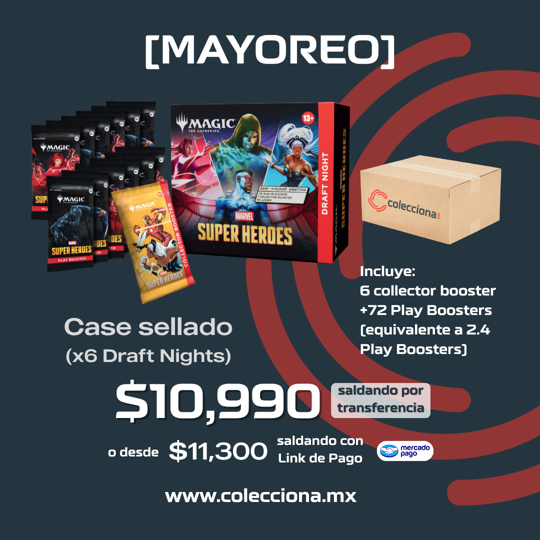 (MAYOREO) Magic The Gathering: Marvel Super Heroes - x6 Draft Night (IMPORTANTE LEER DESCRIPCION ANTES DE COMPRAR)