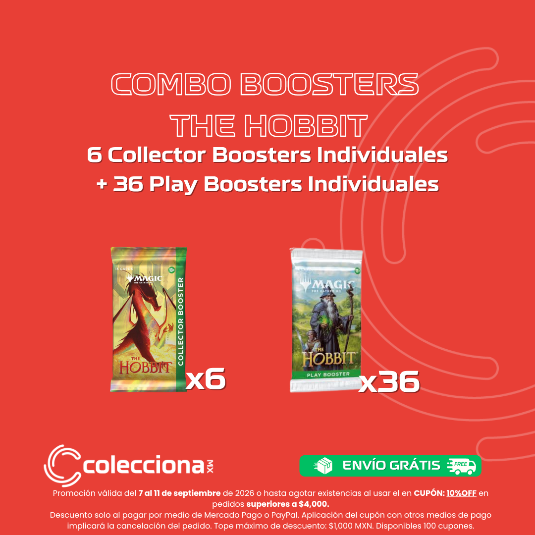 COMBO - Magic: The Gathering - The Hobbit - 6 Collector boosters individuales + 36 Play boosters individuales