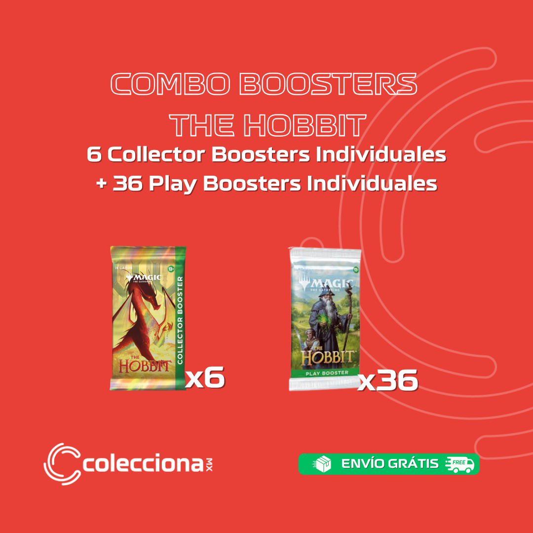 COMBO - Magic: The Gathering - The Hobbit - 6 Collector boosters individuales + 36 Play boosters individuales