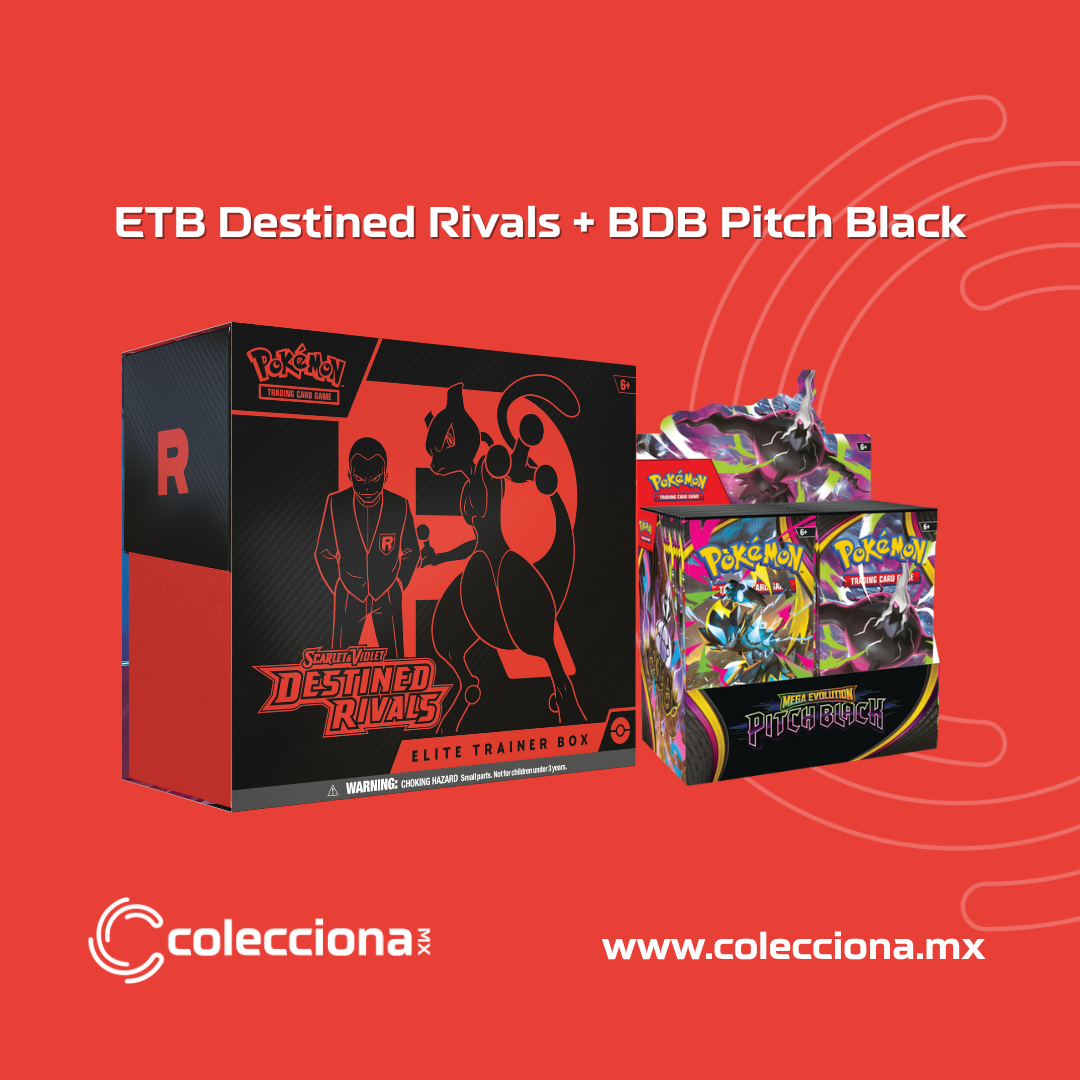 COMBO - Pokémon TCG - ETB Destined Rivals + Booster Display Pitch Black