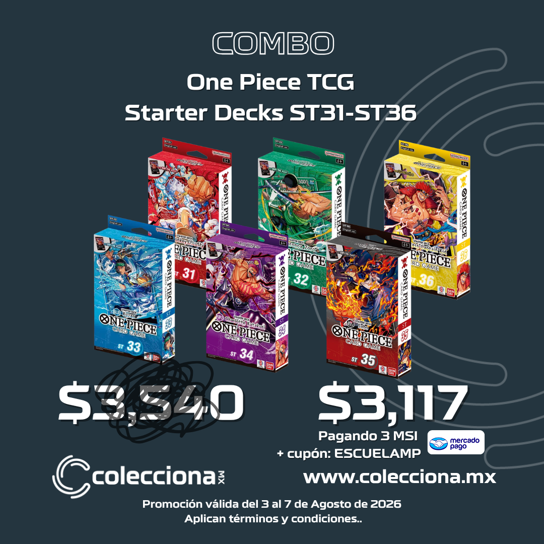 (PREVENTA) COMBO One Piece TCG - [ST31-ST36] - Starter Decks - Inglés - LEER DESCRIPCIÓN)