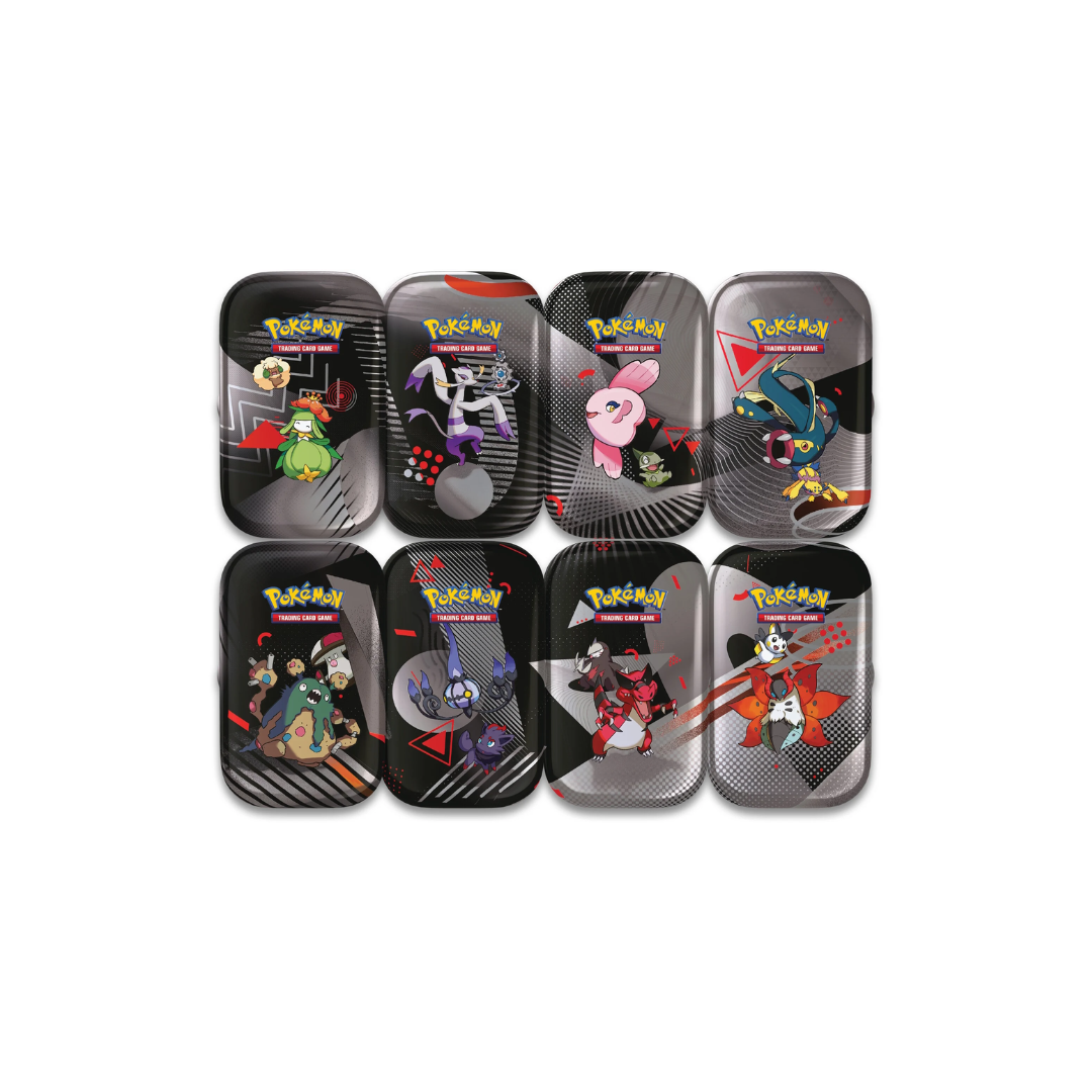 Pokémon TCG: Unova Black Bolt & White Flare - Mini tin Display - Español
