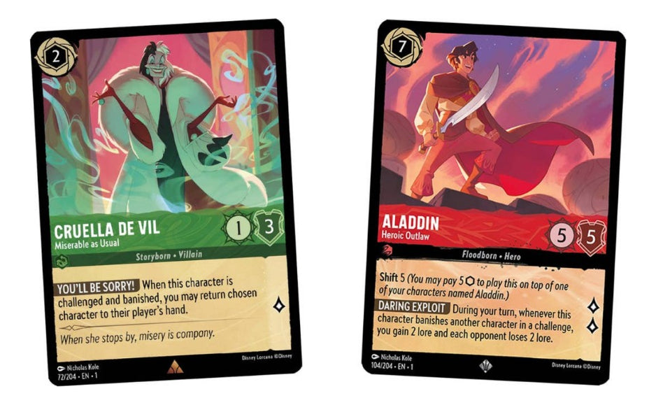 Lorcana Disney Tcg Starter Deck First Chapter Cruella Aladin The First Chapter Inglés