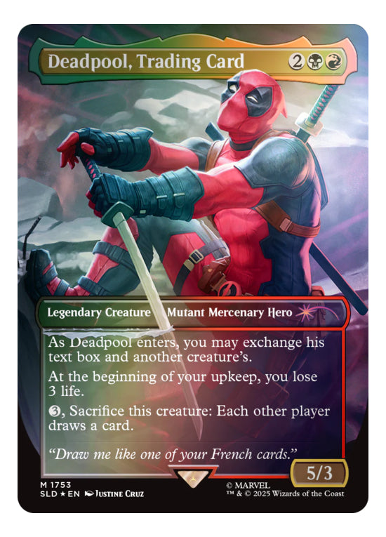 Mtg: Secret Lair - Marvel - Deadpool [foil] - Inglés