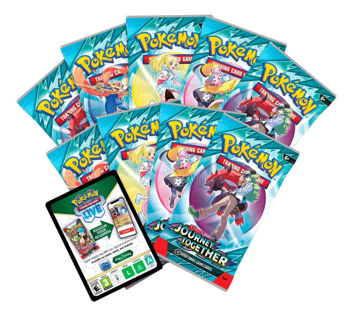 Pokémon Tcg Journey Together - Etb Elite Trainer Box Inglés Journey Together Etb Inglés