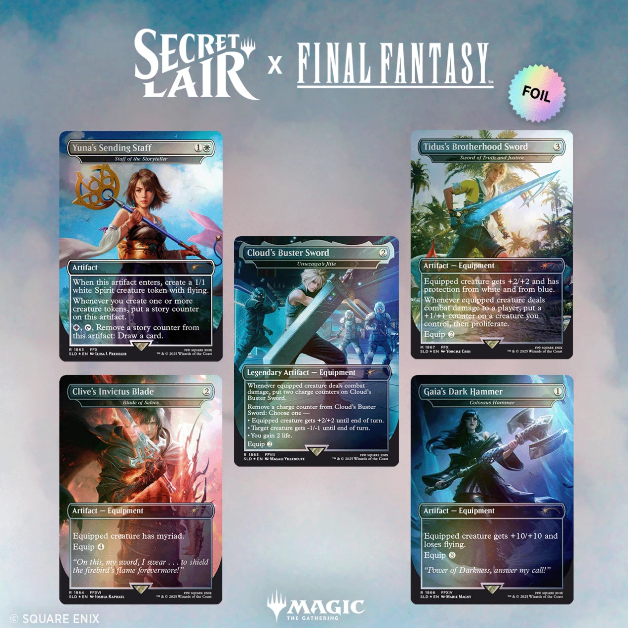 MTG: Final Fantasy - Secret Lair - Weapons Foil