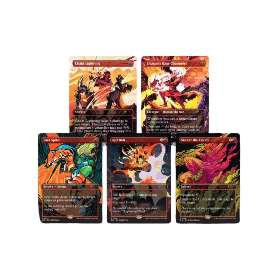MTG Secret Lair EVERYTHING IS ON FIRE magic tcg