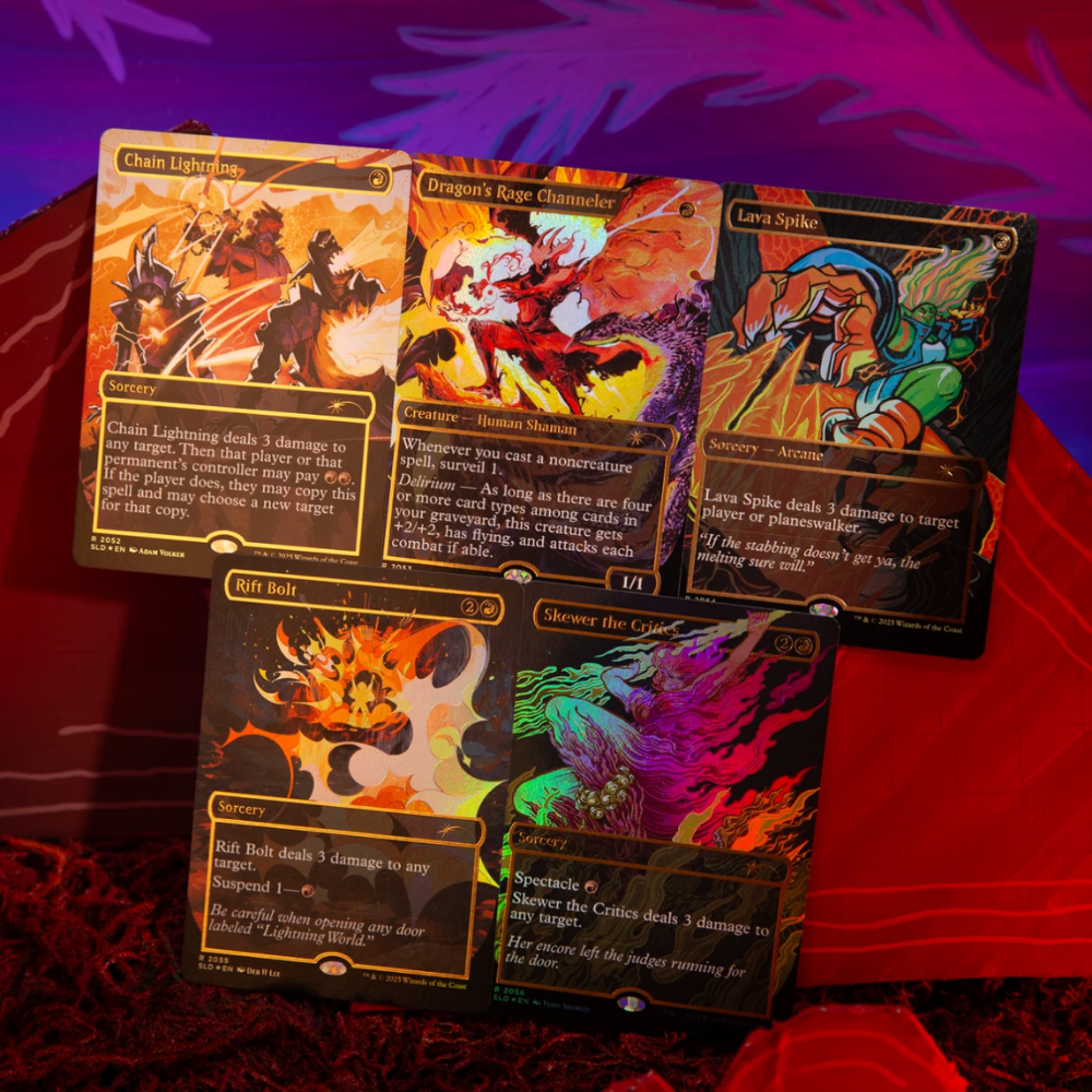 MTG Secret Lair EVERYTHING IS ON FIRE Raised Foil magic tcg