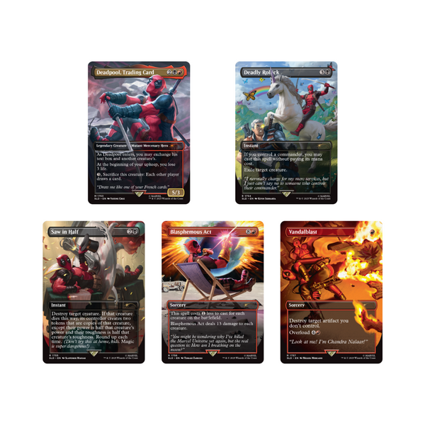 MTG SecretLair × Marvel'sDeadpool 4個セット Secret Lair x Marvel's