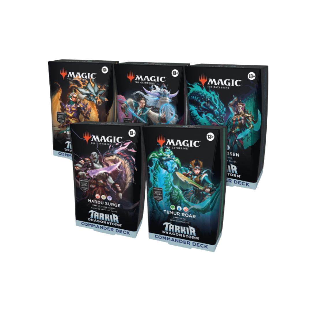 Mtg Commander Deck: Tarkir Dragonstorm - Case 5 Decks Inglés Mtg Tarkir Inglés
