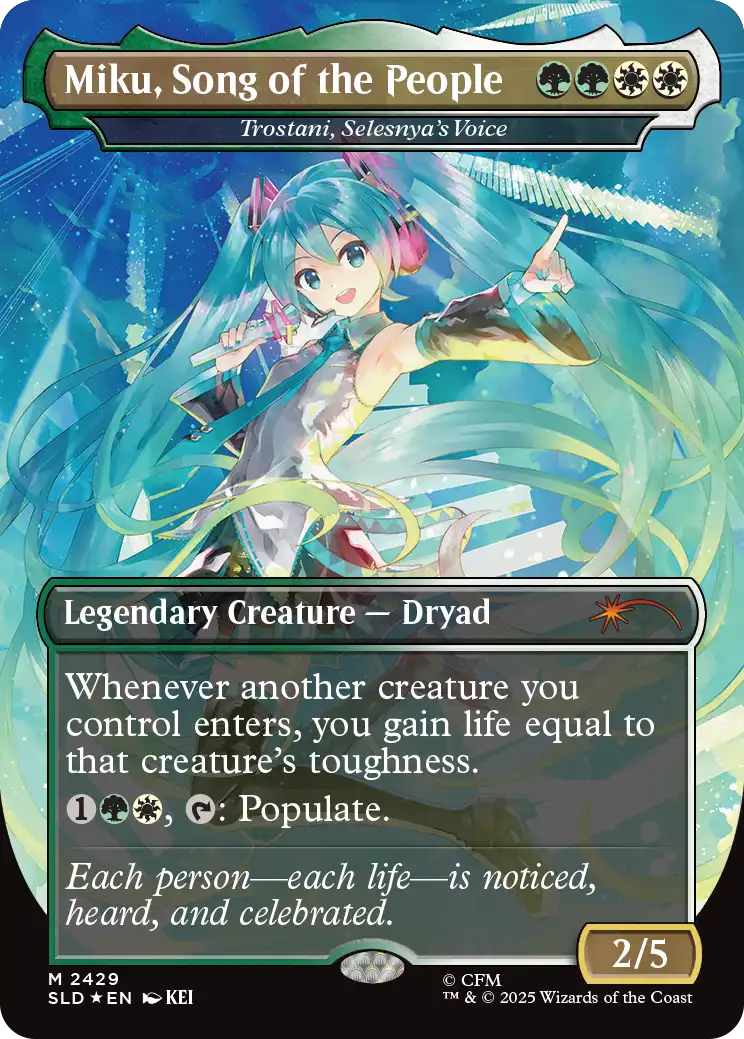 (PREVENTA) MTG Secret Lair - Hatsune Miku - Commander Deck - Inglés (LEER DESCRIPCIÓN)