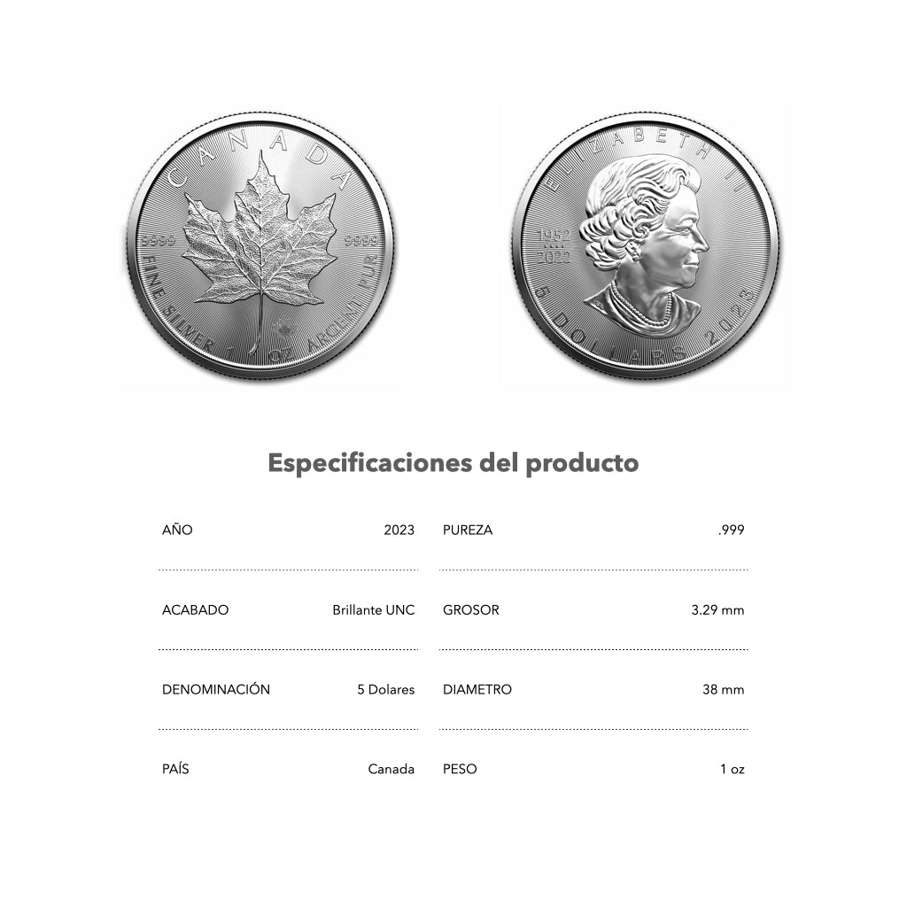 Silver Maple - 2023 - Canada - Moneda de Plata