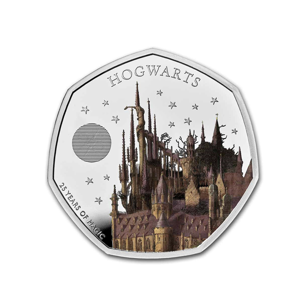 Castillo de Hogwarts 25 aniversario Color - 2023 - Moneda conmemorativa