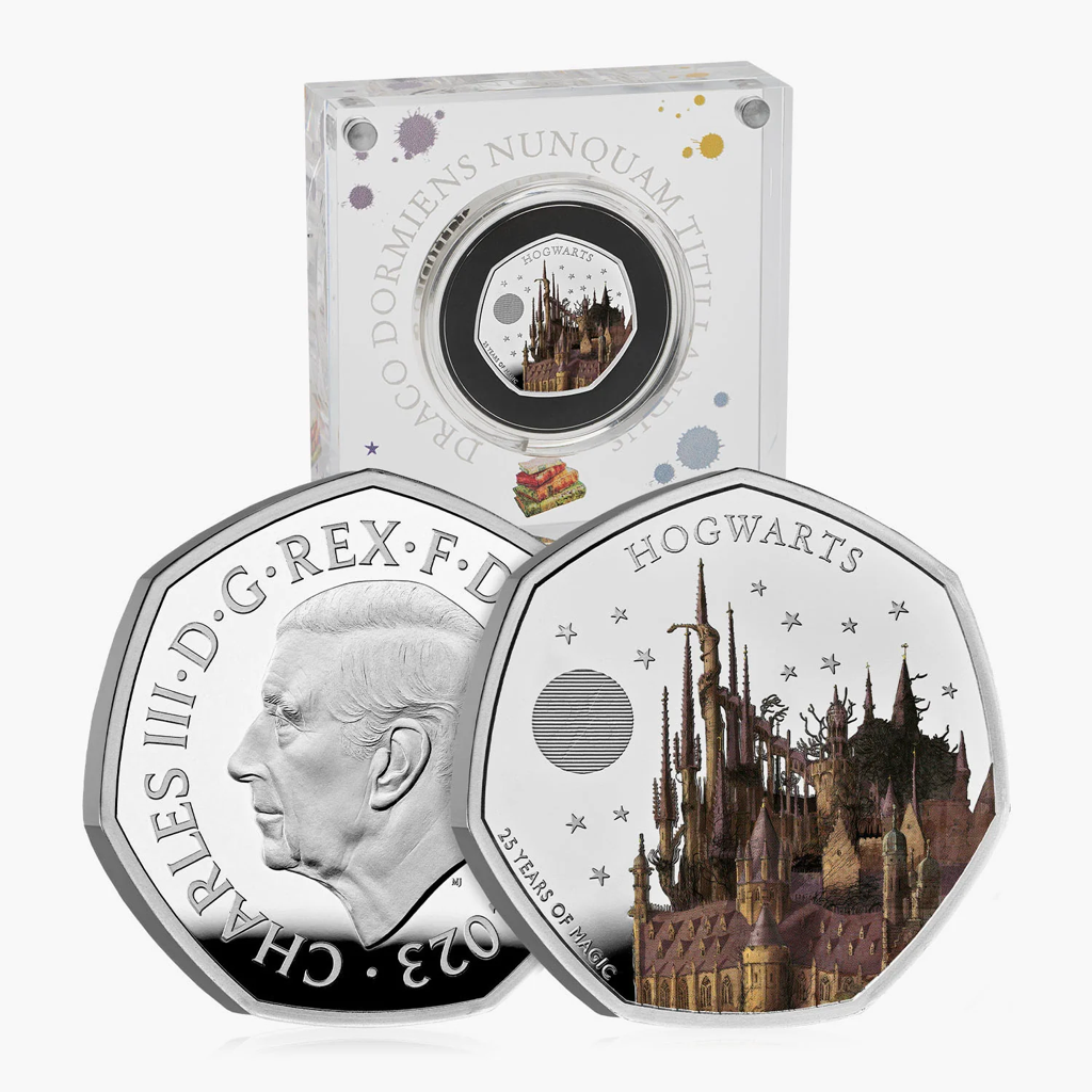 Castillo de Hogwarts 25 aniversario Color - 2023 - Moneda conmemorativa