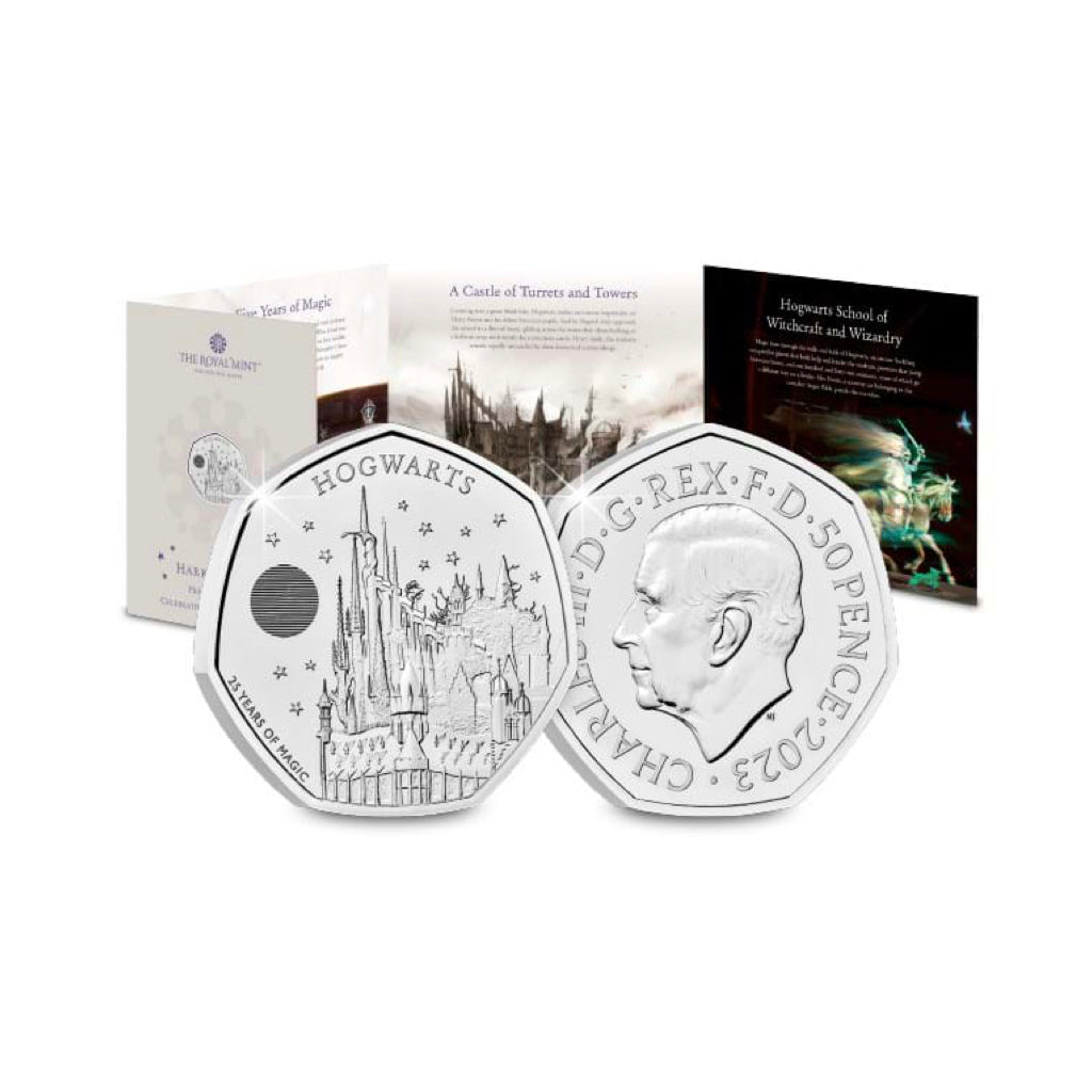 Castillo Hogwarts 50p (25 aniversario) 2023 - Moneda conmemorativa