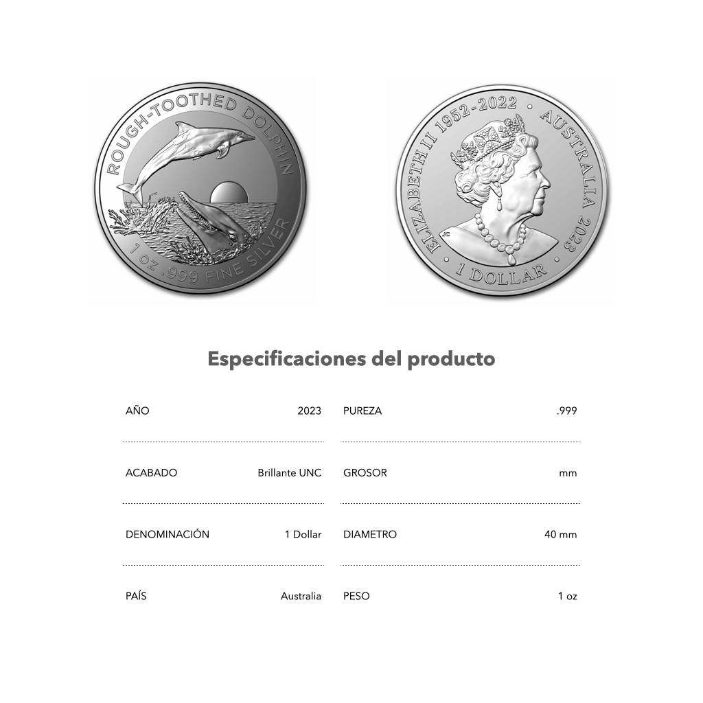 Delfin - 2023 - Moneda de Plata