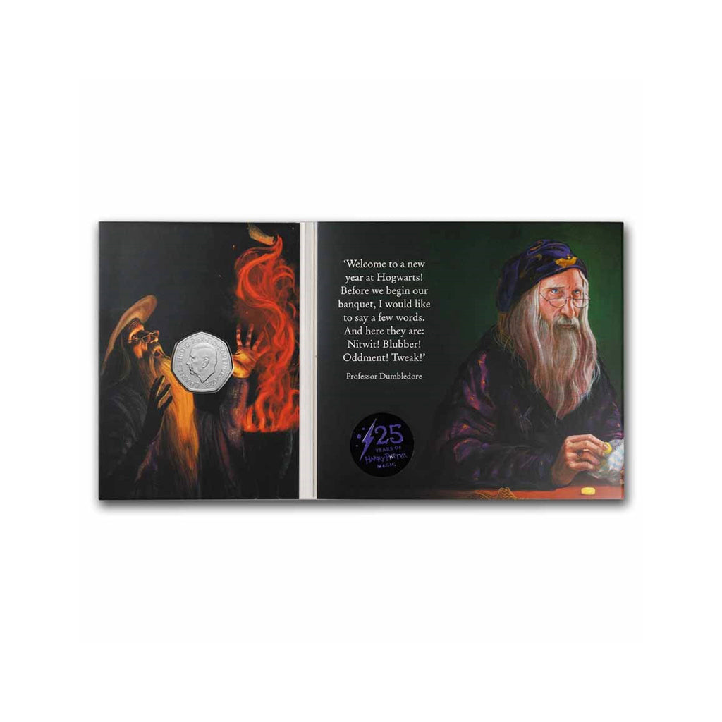 Dumbledore 50p (25 aniversario) 2023 - Moneda conmemorativa